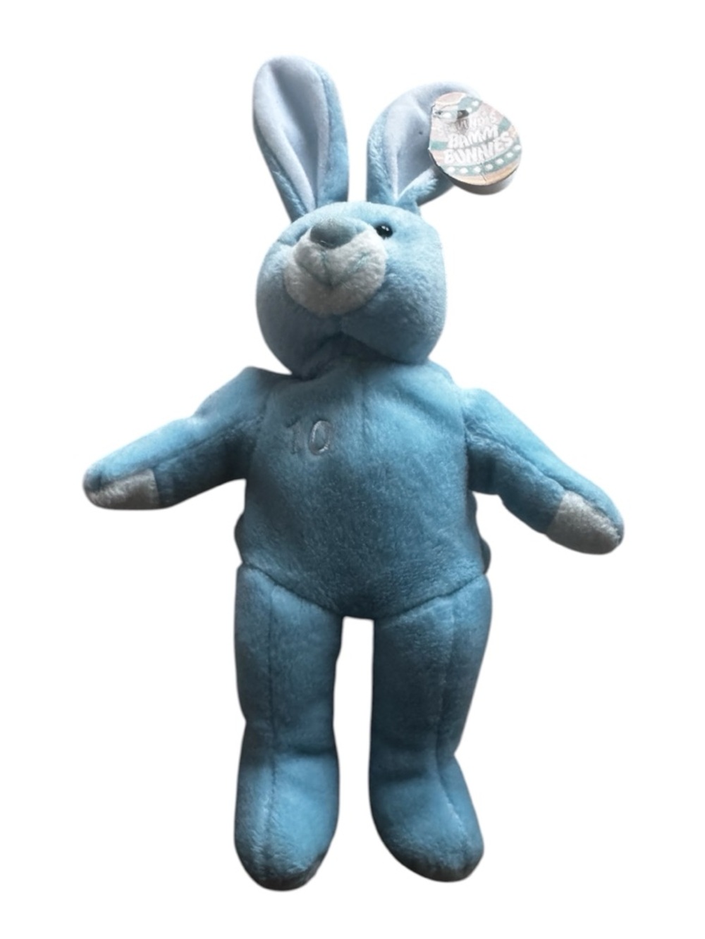 Salvino’s Bammers #10 Chipper Jones Tagged Blue Plush Bunny – MLB Atlanta Braves